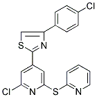 4-(4-CHLOROPHENYL)-2-[2-CHLORO-6-(2-PYRIDYLTHIO)-4-PYRIDYL]-1,3-THIAZOLE 结构式