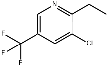 3-氯-2-乙基-5-(三氟甲基)吡啶 结构式