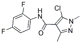 5-CHLORO-N-(2,4-DIFLUOROPHENYL)-1,3-DIMETHYL-1H-PYRAZOLE-4-CARBOXAMIDE 结构式