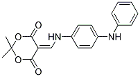 2,2-DIMETHYL-5-(((4-(PHENYLAMINO)PHENYL)AMINO)METHYLENE)-1,3-DIOXANE-4,6-DIONE 结构式