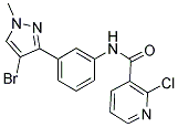 N3-[3-(4-BROMO-1-METHYL-1H-PYRAZOL-3-YL)PHENYL]-2-CHLORONICOTINAMIDE 结构式