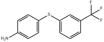 4-{[3-(TRIFLUOROMETHYL)PHENYL]SULFANYL}ANILINE 结构式