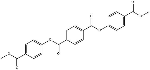 对苯二甲酸双[4-(甲氧羰基)苯基]酯 结构式