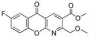 METHYL 7-FLUORO-2-(METHOXYMETHYL)-5-OXO-5H-CHROMENO[2,3-B]PYRIDINE-3-CARBOXYLATE 结构式