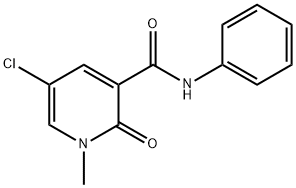 5-CHLORO-1-METHYL-2-OXO-N-PHENYL-1,2-DIHYDRO-3-PYRIDINECARBOXAMIDE 结构式