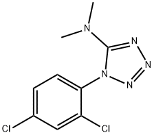 1-(2,4-DICHLOROPHENYL)-N,N-DIMETHYL-1H-1,2,3,4-TETRAAZOL-5-AMINE 结构式