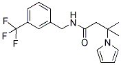 beta,beta-Dimethyl-N-[3-(trifluoromethyl)benzyl]-1-pyrrolepropanamide 结构式