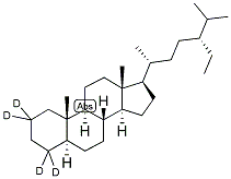 D4 C29 ALPHA ALPHA ALPHA (20R) ETHYLCHOLESTANE 结构式