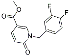 METHYL 1-(3,4-DIFLUOROBENZYL)-6-OXO-1,6-DIHYDRO-3-PYRIDINECARBOXYLATE 结构式