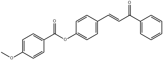 4-(3-OXO-3-PHENYL-1-PROPENYL)PHENYL 4-METHOXYBENZENECARBOXYLATE 结构式