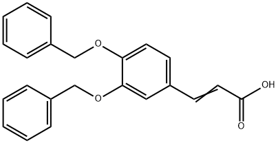 3,4-DIBENZYLOXYCINNAMIC ACID 结构式