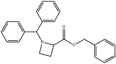BENZYL N-DIPHENYLMETHYL-2-AZETIDINECARBOXYLATE 结构式