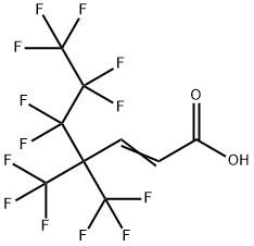 4,4-BIS(TRIFLUOROMETHYL)-2H,3H-HEPTAFLUOROHEPT-2-ENOIC ACID 结构式