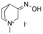 3-Hydroxyimino-1-methyl-1-azoniabicyclo[2.2.2]octane iodide 结构式