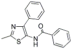 N-(2-METHYL-4-PHENYL-THIAZOL-5-YL)-BENZAMIDE 结构式