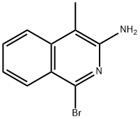 1-BROMO-4-METHYLISOQUINOLIN-3-AMINE 结构式