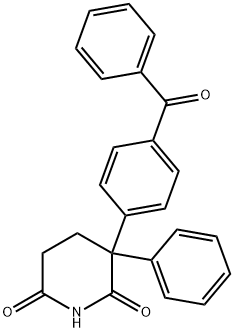 3-(4-BENZOYLPHENYL)-3-PHENYLDIHYDRO-2,6(1H,3H)-PYRIDINEDIONE 结构式