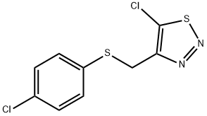4-CHLOROPHENYL (5-CHLORO-1,2,3-THIADIAZOL-4-YL)METHYL SULFIDE 结构式