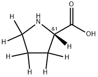 L-PROLINE (D7) 结构式