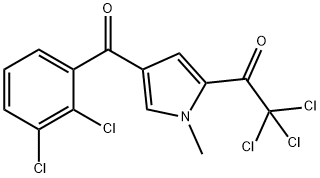 2,2,2-TRICHLORO-1-[4-(2,3-DICHLOROBENZOYL)-1-METHYL-1H-PYRROL-2-YL]-1-ETHANONE 结构式
