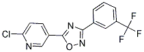 2-CHLORO-5-(3-[3-(TRIFLUOROMETHYL)PHENYL]-1,2,4-OXADIAZOL-5-YL)PYRIDINE 结构式
