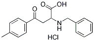 2-(BENZYLAMINO)-4-(4-METHYLPHENYL)-4-OXOBUTANOIC ACID HYDROCHLORIDE 结构式