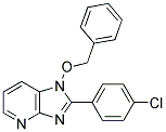 1-(BENZYLOXY)-2-(4-CHLOROPHENYL)-1H-IMIDAZO[4,5-B]PYRIDINE 结构式