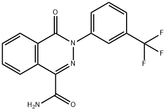 4-OXO-3-[3-(TRIFLUOROMETHYL)PHENYL]-3,4-DIHYDRO-1-PHTHALAZINECARBOXAMIDE 结构式