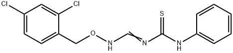 N-(([(2,4-DICHLOROBENZYL)OXY]IMINO)METHYL)-N'-PHENYLTHIOUREA 结构式