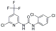 N-[6-CHLORO-4-(TRIFLUOROMETHYL)-2-PYRIDYL]-N'-(2,4-DICHLOROPHENYL)UREA 结构式