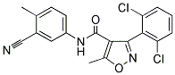 (3-(2,6-DICHLOROPHENYL)-5-METHYLISOXAZOL-4-YL)-N-(3-NITRILO-4-METHYLPHENYL)FORMAMIDE 结构式