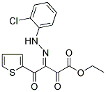 ETHYL 3-[2-(2-CHLOROPHENYL)HYDRAZONO]-2,4-DIOXO-4-(2-THIENYL)BUTANOATE 结构式