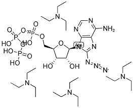 8-AZIDO ATP ALPHA-32P TRIETHYLAMMONIUM SALT 结构式