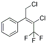 1-[2-CHLORO-1-(CHLOROMETHYL)-3,3,3-TRIFLUOROPROP-1-ENYL]BENZENE 结构式