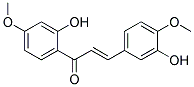 1-(2-HYDROXY-4-METHOXYPHENYL)-3-(3-HYDROXY-4-METHOXYPHENYL)PROP-2-EN-1-ONE 结构式