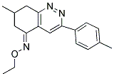 AZAETHOXY(7-METHYL-3-(4-METHYLPHENYL)(6,7,8-TRIHYDROCINNOLIN-5-YLIDENE))METHANE 结构式