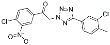 2-[5-(3-CHLORO-4-METHYLPHENYL)-2H-1,2,3,4-TETRAAZOL-2-YL]-1-(4-CHLORO-3-NITROPHENYL)ETHAN-1-ONE 结构式