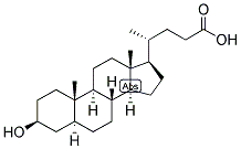5-ALPHA-CHOLANIC ACID-3-BETA-OL 结构式