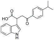 2-Indol-3-yl-4-(4-isopropylphenyl)-4-oxobutanoic acid 结构式
