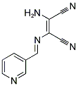 2-AMINO-1-(1-AZA-2-(3-PYRIDYL)VINYL)ETHENE-1,2-DICARBONITRILE 结构式