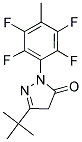 3-(TERT-BUTYL)-1-(2,3,5,6-TETRAFLUORO-4-METHYLPHENYL)-2-PYRAZOLIN-5-ONE 结构式