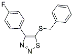 5-(BENZYLSULFANYL)-4-(4-FLUOROPHENYL)-1,2,3-THIADIAZOLE 结构式