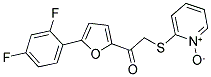 2-((2-[5-(2,4-Difluorophenyl)-2-furyl]-2-oxoethyl)thio)pyridinium-1-olate 结构式