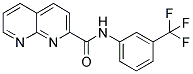 N-[3-(TRIFLUOROMETHYL)PHENYL]-1,8-NAPHTHYRIDINE-2-CARBOXAMIDE 结构式