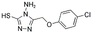 4-Amino-5-[(4-chlorophenoxy)methyl]-4H-1,2,4-triazole-3-thiol 结构式
