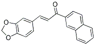 3-(1,3-BENZODIOXOL-5-YL)-1-(2-NAPHTHYL)PROP-2-EN-1-ONE 结构式