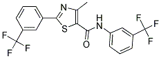 4-Methyl-n,2-bis[3-(trifluoromethyl)phenyl]-1,3-thiazole-5-carboxamide 结构式