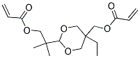 5-ETHYL-5-(HYDROXYMETHYL)-BETA,BETA-DIMETHYL-1,3-DIOXANE-2-ETHANOL DIACRYLATE 结构式