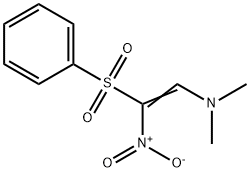 N,N-DIMETHYL-2-NITRO-2-(PHENYLSULFONYL)-1-ETHYLENAMINE 结构式