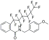 N1-(4-METHOXYBENZYL)-2-(1,1,2,2,3,3,4,4,5,5,6,6,6-TRIDECAFLUOROHEXYL)BENZAMIDE 结构式